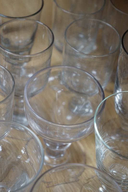 A quantity of Victorian and later drinking glasses. Condition - appears good